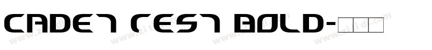 Cadet Test Bold字体转换